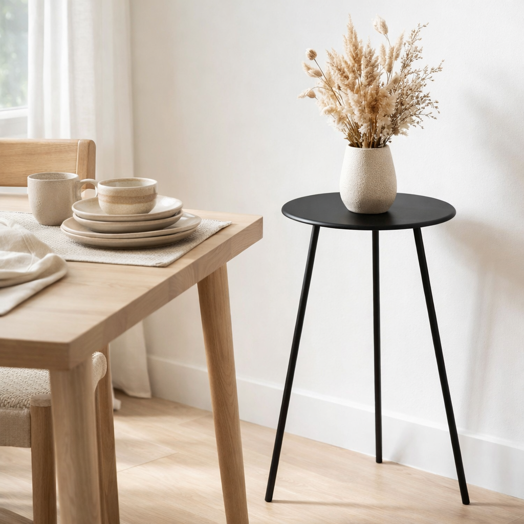Table d'appoint d'extérieur Seattle Noir en situation