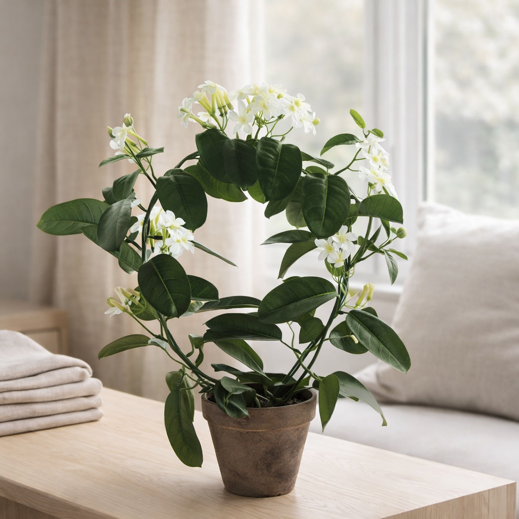 Kunstplant Stephanotis Blanc en situation