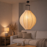 Lampe suspendue Pego Blanc cassé en situation