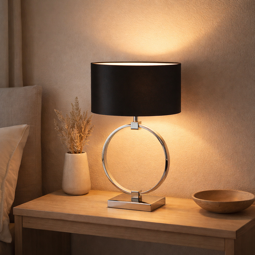 Lampe annulaire Chrome S en situation