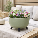 Jardinière d'extérieur Doppio Vert clair en situation