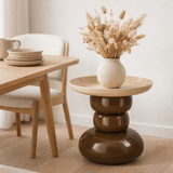 Table d'appoint Zita Marron en situation