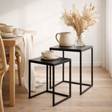 Ensemble de tables d'appoint Goa Noir en situation