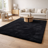Tapis Moelleux Noir 200x290CM en situation