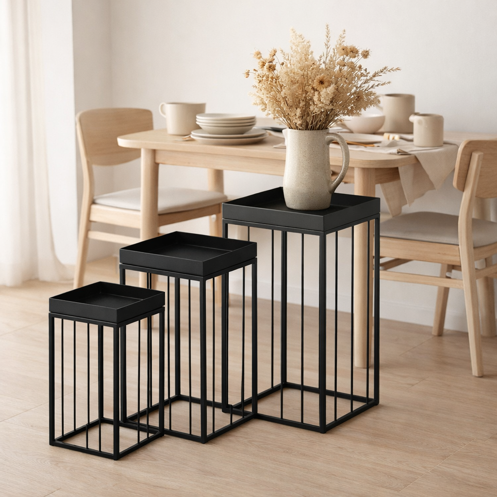 Table d'appoint Beth Noir en situation