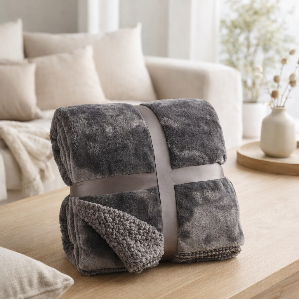 Plaid Mardy Anthracite en situation