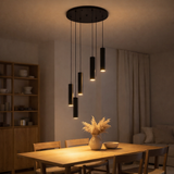 Cylindre de lampe suspendue 5 | Noir en situation