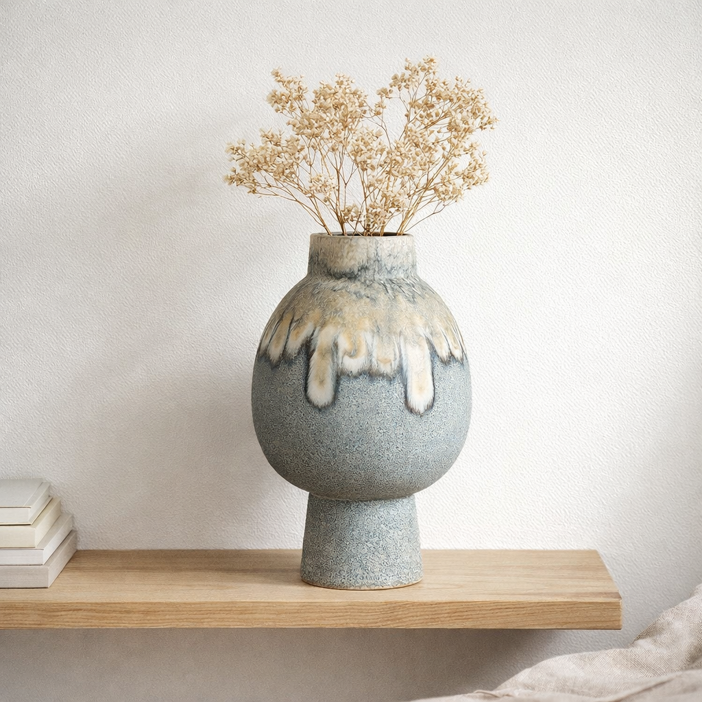 Vase Helma Bleu en situation