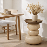 Table d'appoint Zita Crème en situation