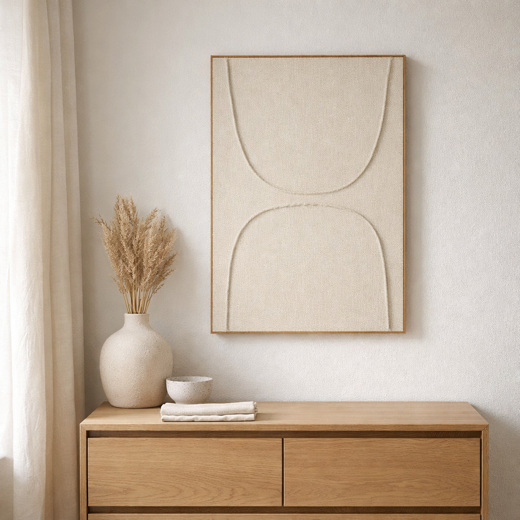 Décoration murale Beige en situation