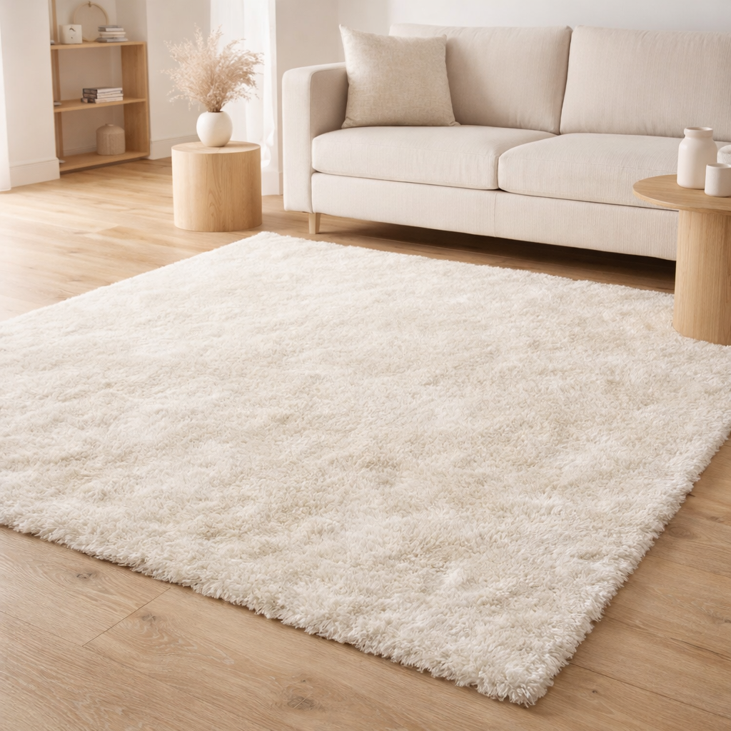 Tapis Moelleux Crème 200x290CM en situation