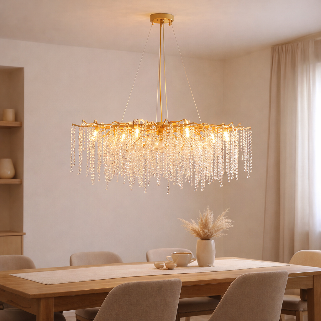 Hanglamp Frost Gold | 100x40cm en situation
