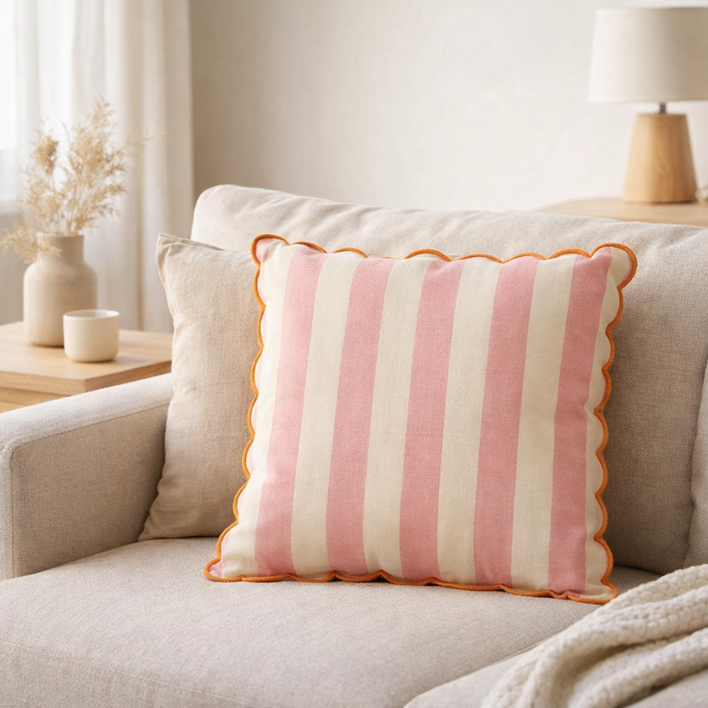 Coussin décoratif Rose en situation