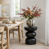 Table d'appoint Luna Noir en situation