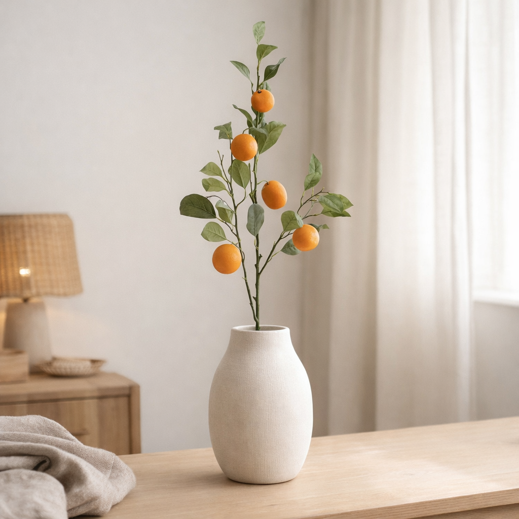 Branche d'art Orange en situation