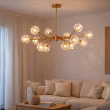Hanglamp Rosy Copper Gold | 12 - 90x45cm en situation