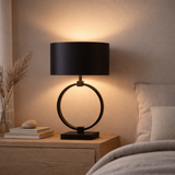 Lampe annulaire Noir S en situation