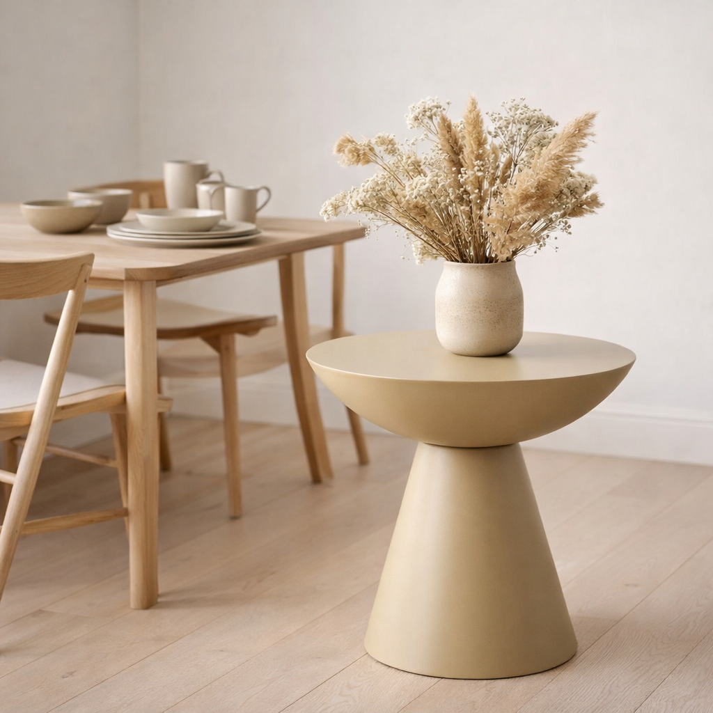 Table d'appoint Célise Beige en situation