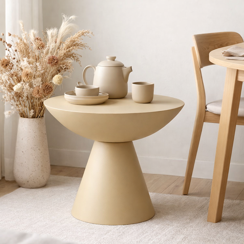 Table d'appoint Célise Beige en situation