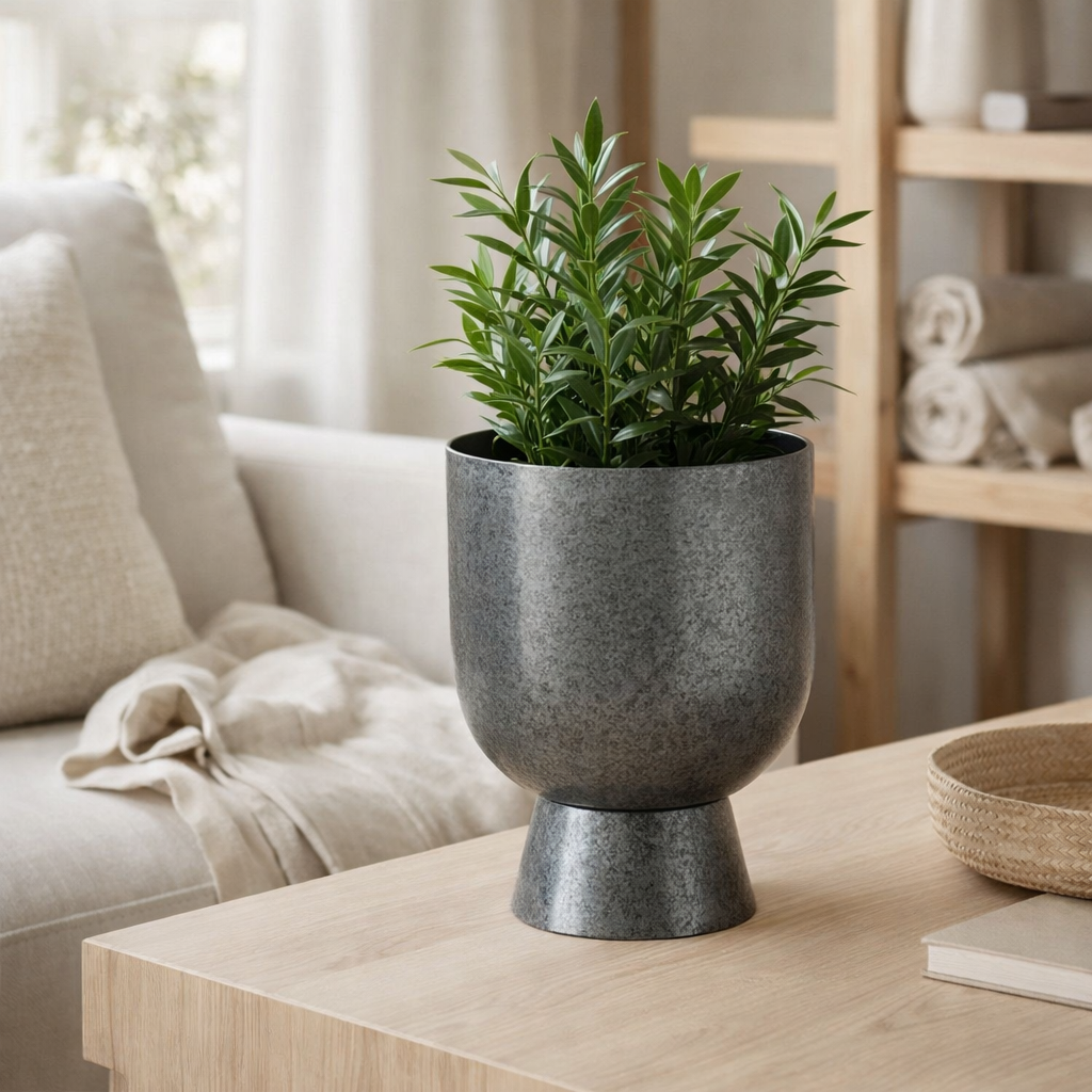 Pot de fleurs à l'intérieur de James Gray en situation
