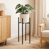 Support pour plantes Ascot Noir en situation