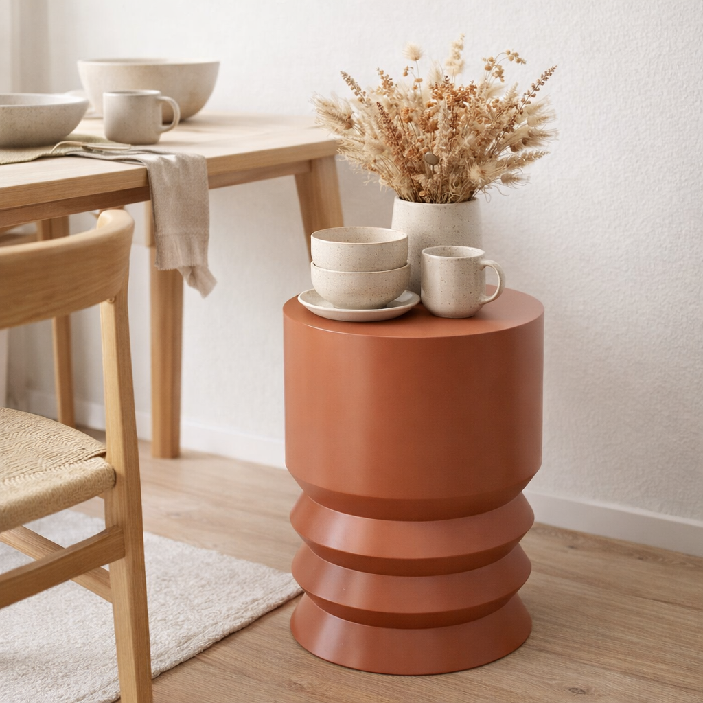 Table d'appoint Mart Orange en situation