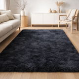 Tapis Moelleux Noir 160x230CM en situation