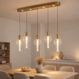 Hanglamp Tubey Copper Gold | 5 - 100x20cm en situation