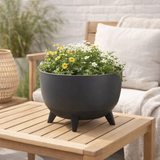 Jardinière d'extérieur Doppio Anthracite en situation