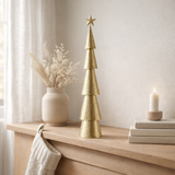 Sapin de Noël décoratif Or en situation