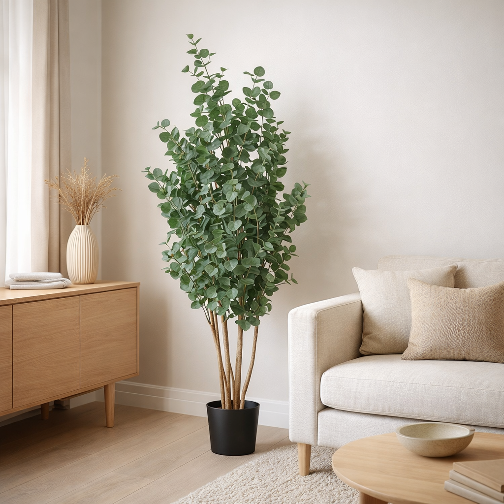 Plante artificielle Eucalyptus Vert en situation