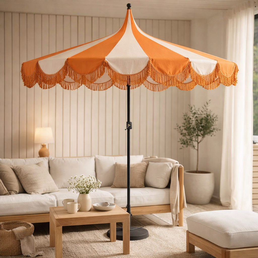 Parasol Kim Oranje en situation