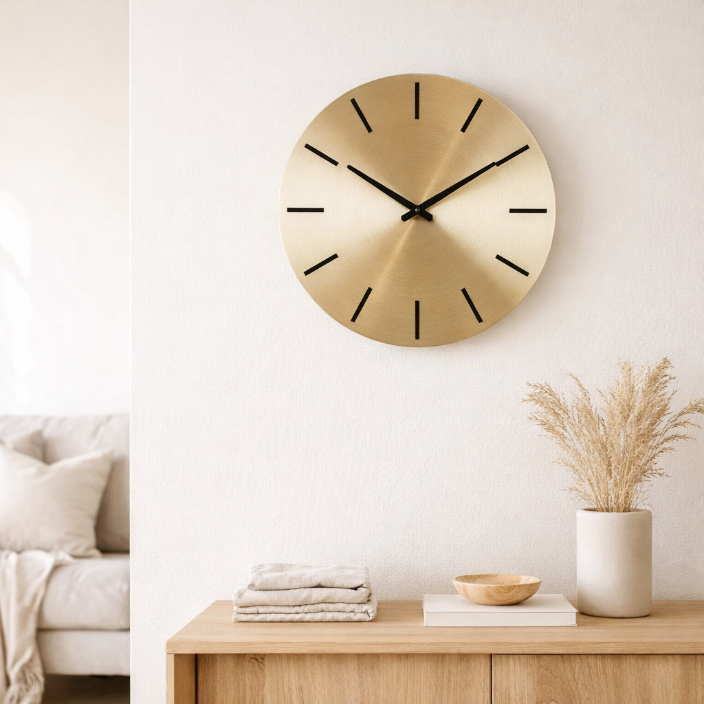 Horloge murale Brixen Or en situation