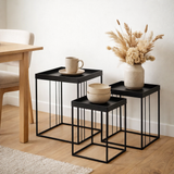 Table d'appoint Beth Noir en situation