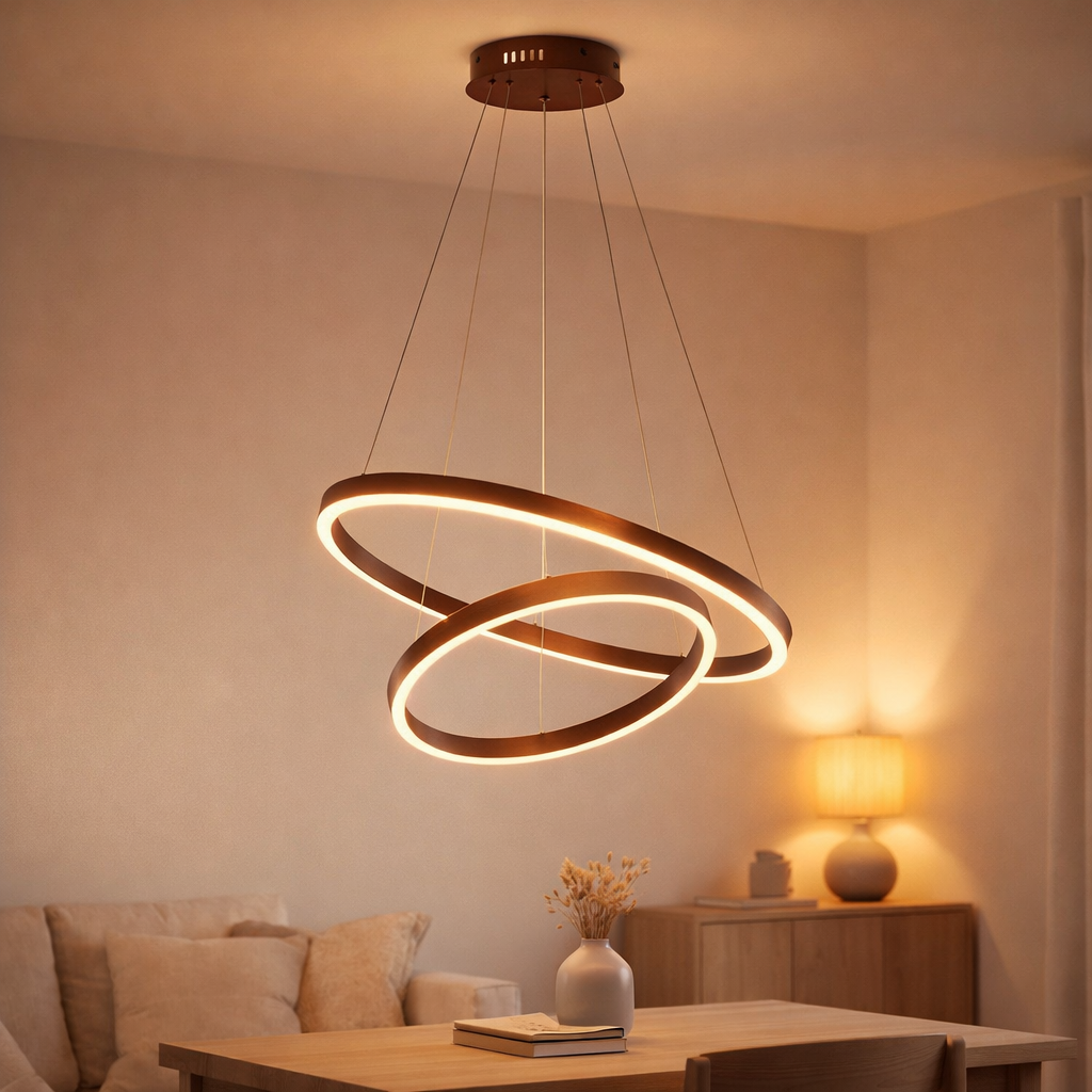 La lampe suspendue neo café | 2 40 ans + 60 cm en situation