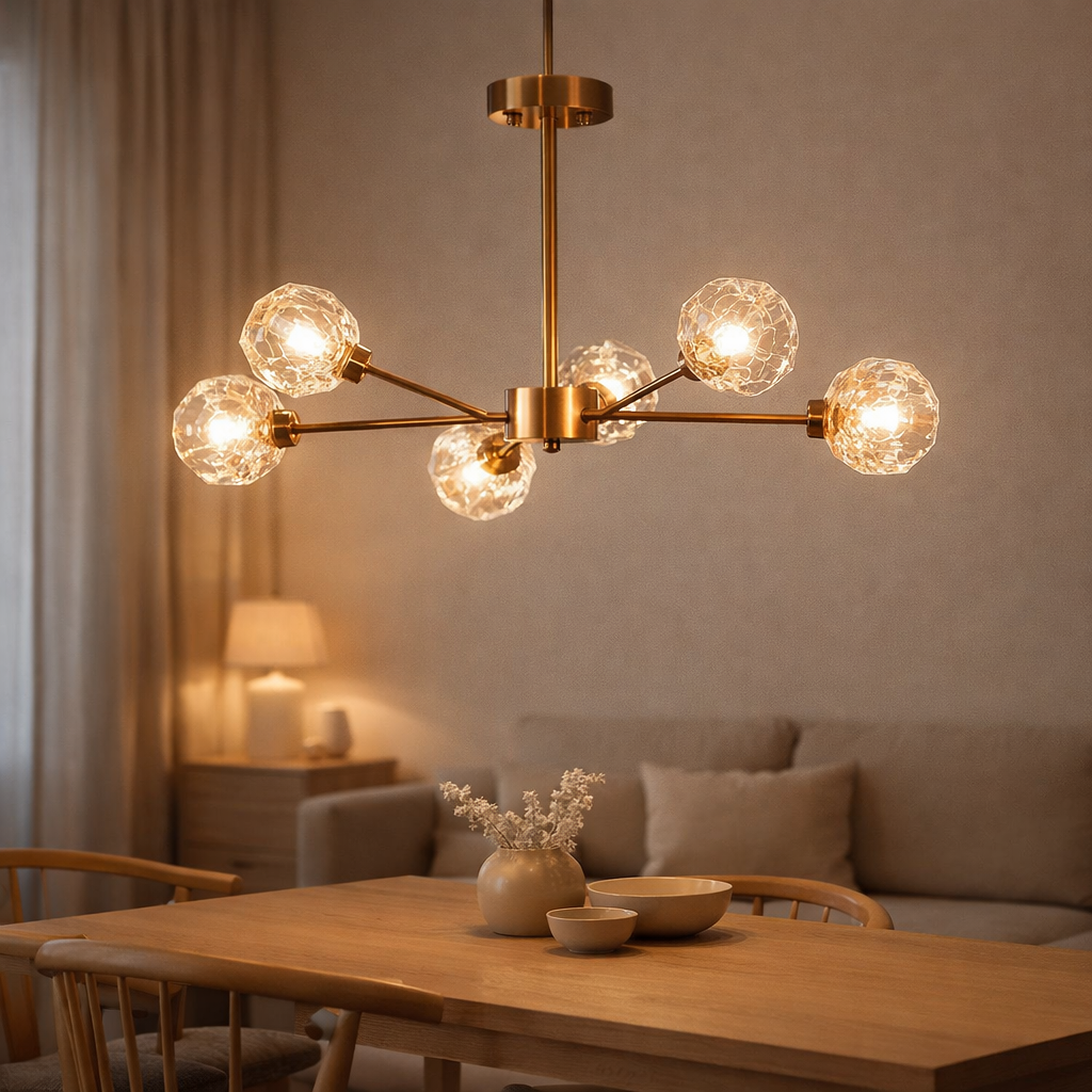 Hanglamp Rosy Copper Gold | 6 - 65x45cm en situation