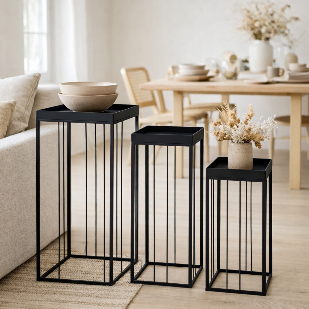 Table d'appoint Beth Noir en situation