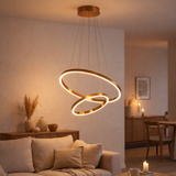 Lampe suspendue Neo Copper Gold | 2 40 ans + 60 cm en situation