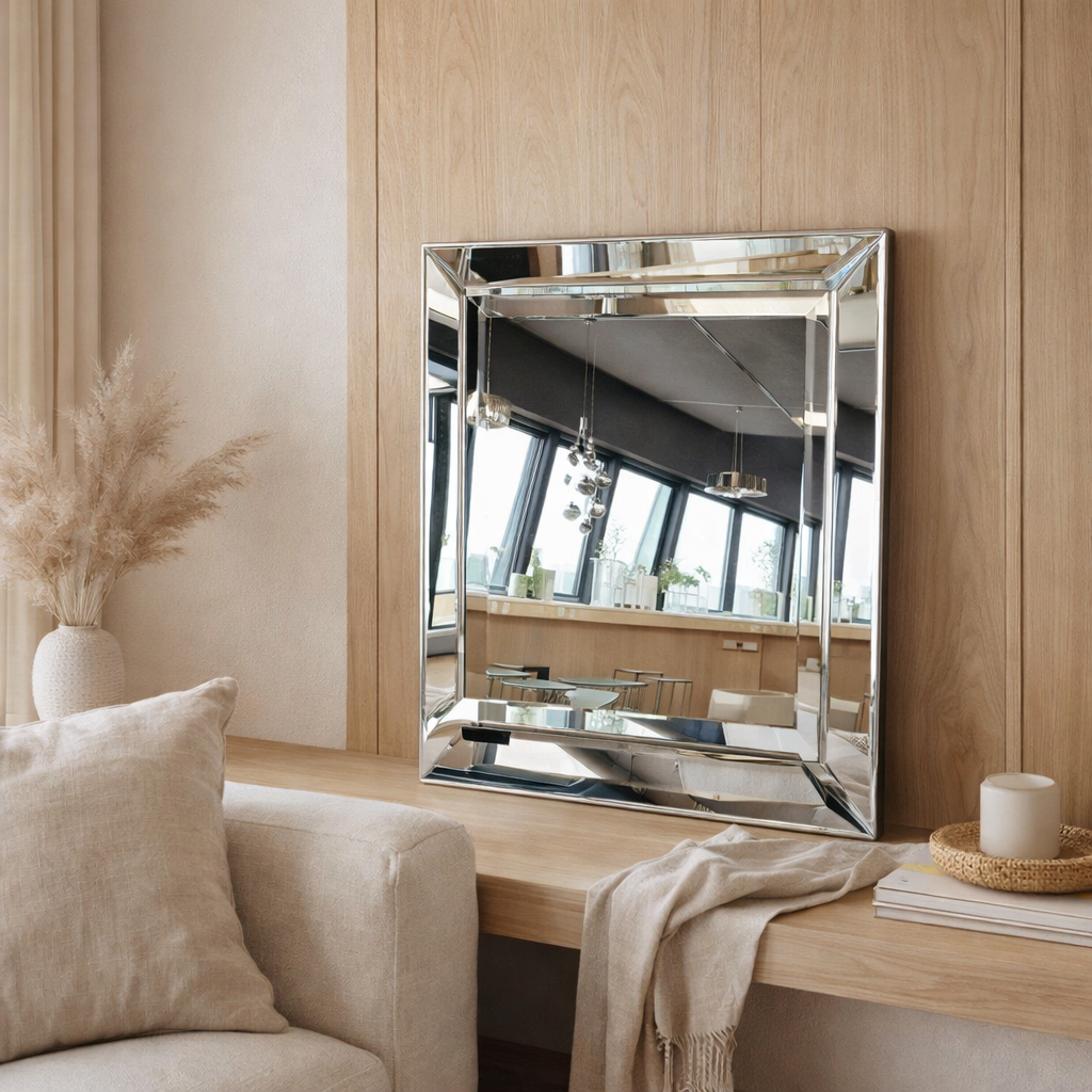 Miroir Avec Bord Miroir 50x50cm en situation