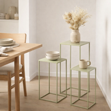 Ensemble de tables d'appoint Quinty Vert en situation