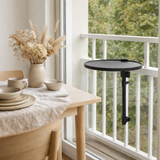 Table d'appoint d'extérieur Seattle Noir en situation