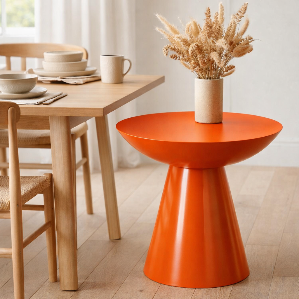 Table d'appoint Célise Orange en situation