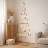 Sapin de Noël décoratif Or en situation
