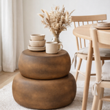 Table d'appoint Zea Marron en situation