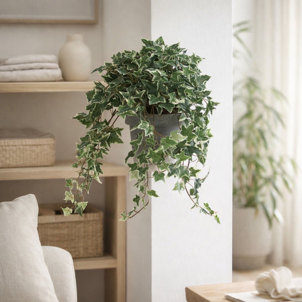 Plante artificielle suspendue Lierre Vert en situation