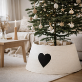 Jupe de sapin de Noël Blanc en situation