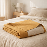 Drap plat stonewashed Zeff Ocre 240 x 300 en situation
