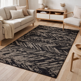 Tapis Evora Noir 160 x 230 en situation