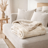Plaid Luba Sable 140 x 180 en situation