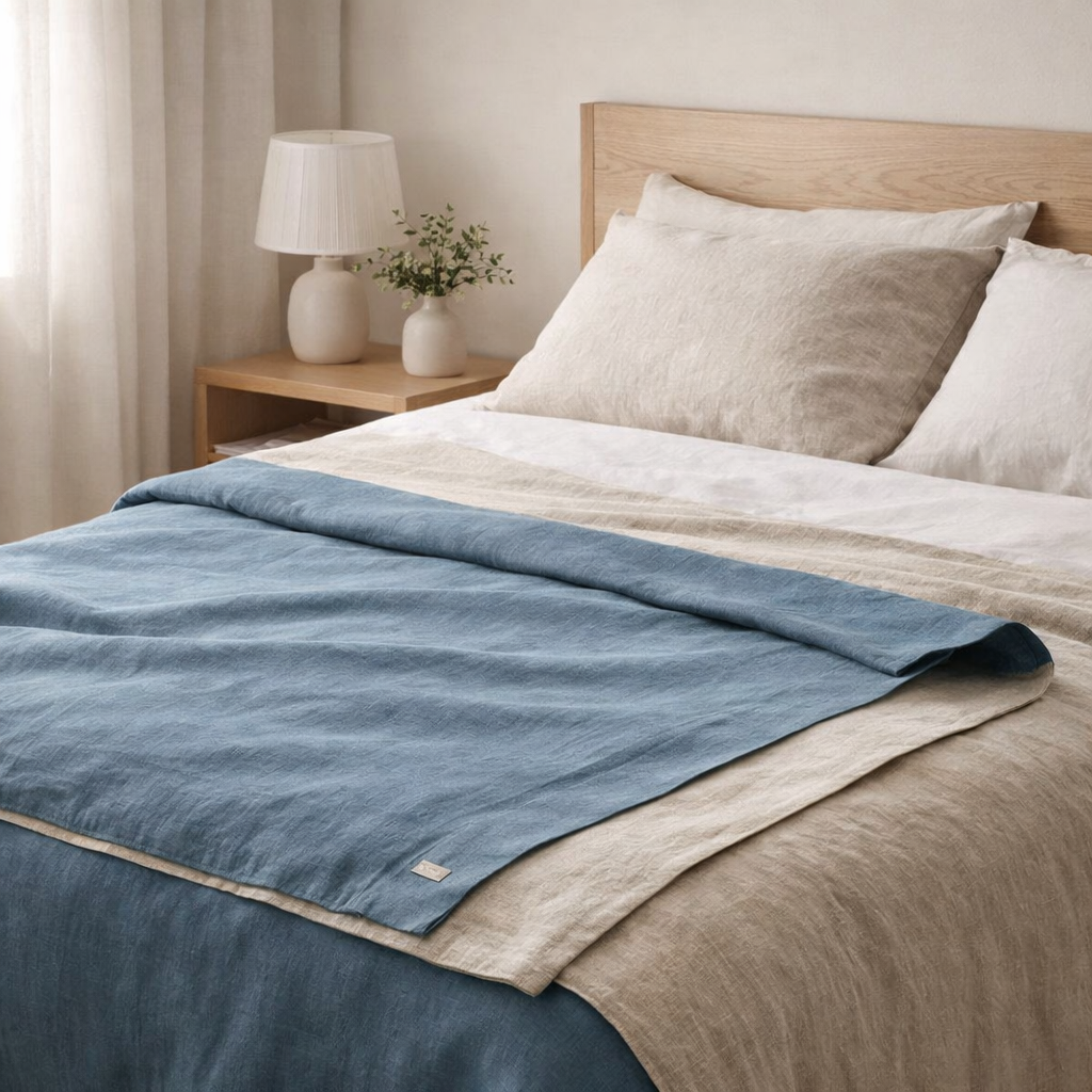 Drap plat stonewashed Zeff Tempête 240 x 300 en situation